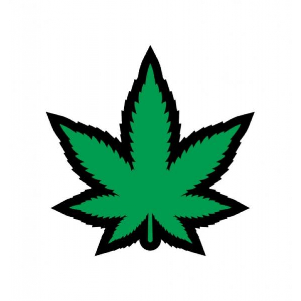 Green Marijuana Leaf Pin (net)