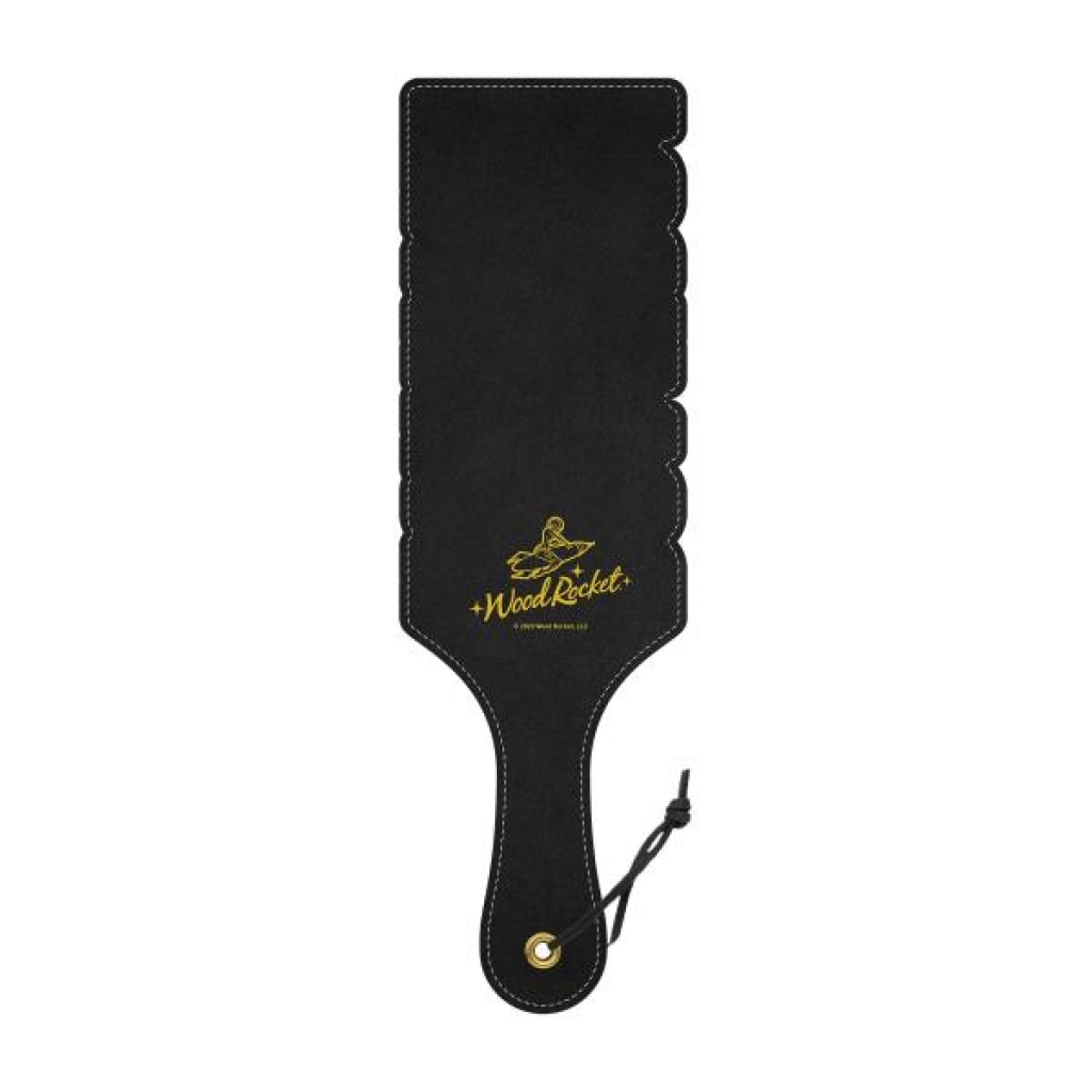 Wood Rocket Paddle 'F*** You' - Black and Gold