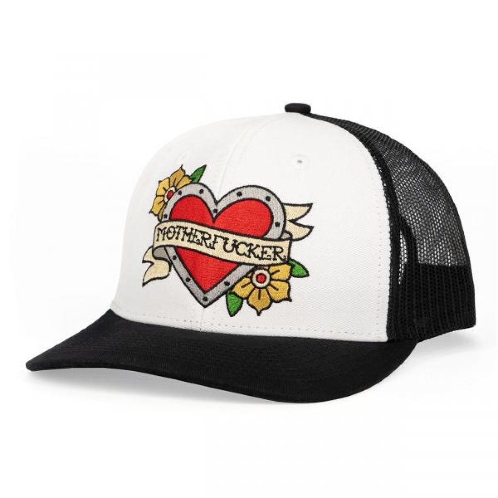 Hat Tat Heart Mother Fucker Trucker Hat