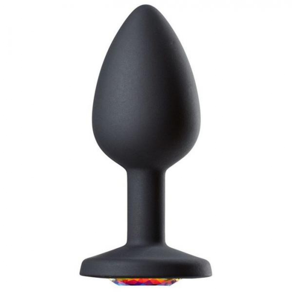 Cloud 9 Gems Black Silicone Anal Plug - Small