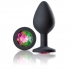 Cloud 9 Gems Black Silicone Anal Plug - Medium