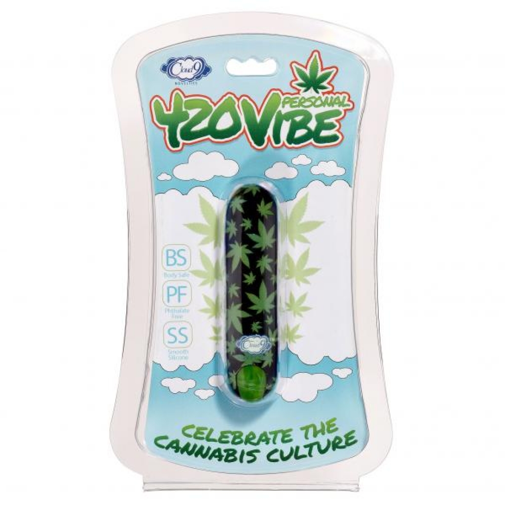 420 Stubby Vibe - Black/Cannabis Leaf