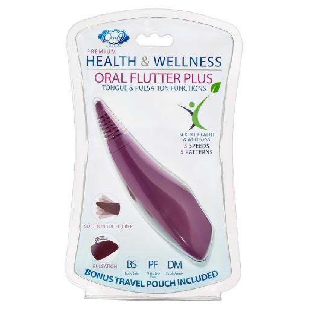 Pro Sensual Oral Flutter Plus Plum Vibrator