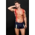 Envy Fireman Bottom Costume with Suspenders - M/L