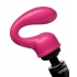 Ergonomically Curved Wand Massager Attachment - Pink