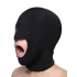 Blow Hole Open Mouth Spandex Hood - Black