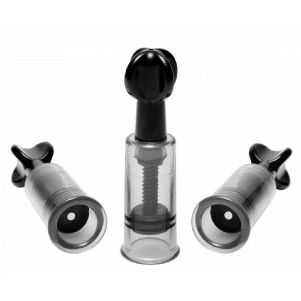 Fusion Triple Sucker Suction Cup Set - Black