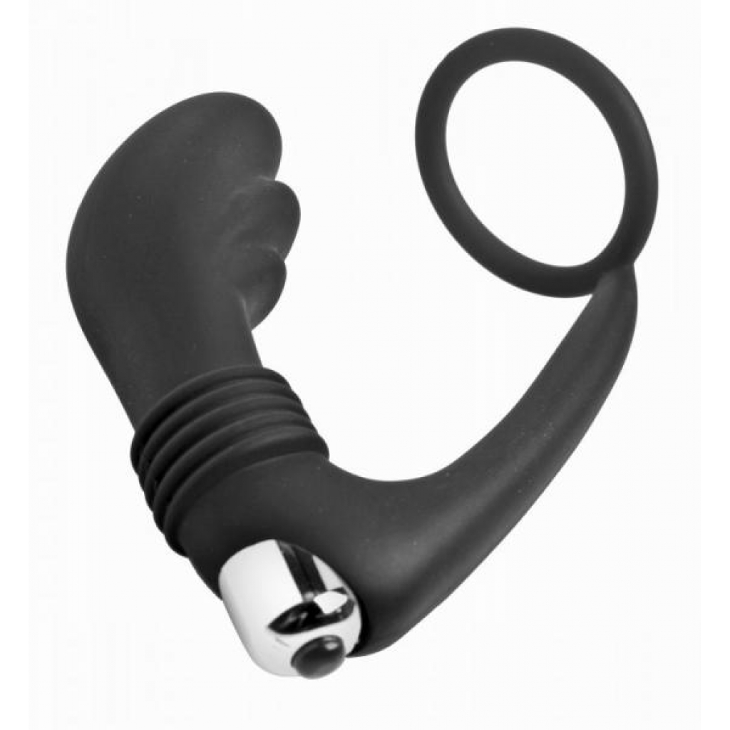 Nova Prostate Massager and Penis Ring - Black