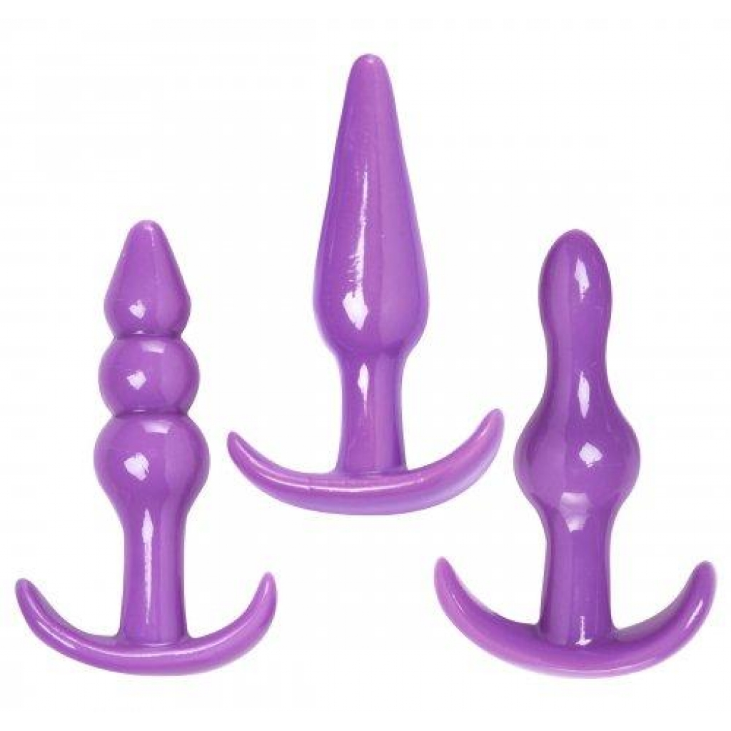 Trinity Vibes Anal Trainer - 3 Piece Kit - Purple