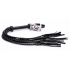 Strict 8 Tail Braided Flogger in Black Leather