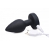 Booty Sparks Silicone LED Plug Vibrating - Small Black