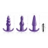 Frisky Thrill Trio Anal Plug Set - Purple