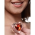 Booty Sparks Red Heart Glass Anal Plug Set