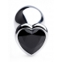 Booty Sparks Black Heart Gem Anal Plug - Medium