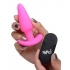 Bang! 21x Vibrating Silicone Butt Plug With Remote - Pink