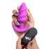 Bang! 21x Vibrating Silicone Swirl Butt Plug with Remote