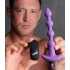 Bang! Vibrating Silicone Anal Beads & Remote - Purple