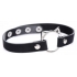 Kinky Kitty Ring Slim Choker - Black