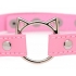 Master Series Kinky Kitty Ring Slim Choker Pink