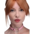 Master Series Kinky Kitty Ring Slim Choker Pink