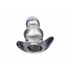 Master Series Clear View Hollow Anal Plug Small