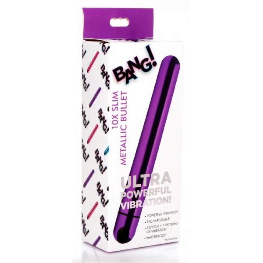 Bang! 10x Slim Metallic Bullet - Purple