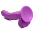 Pop 7.5in Dildo with Balls - Purple