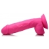 Pop 8.25in Dildo With Balls Pink