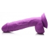 Pop 8.25in Dildo W/ Balls Purple