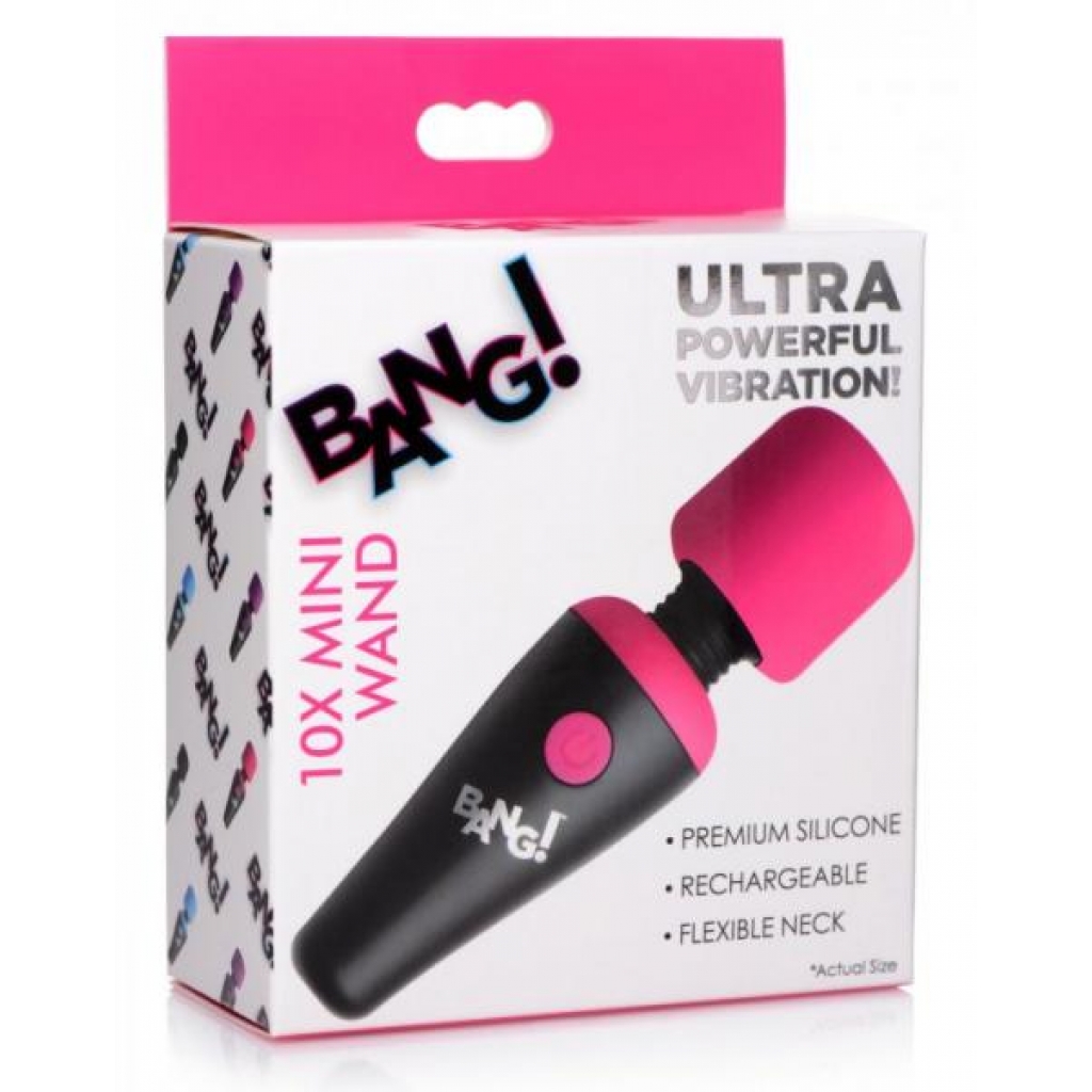 Bang! 10x Vibrating Mini Wand - Pink