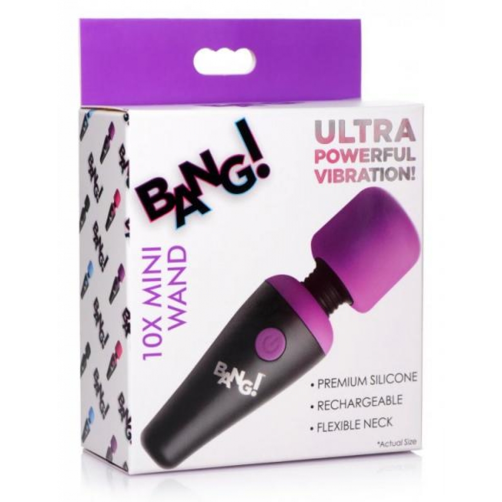 Bang! 10X Vibrating Mini Wand - Purple