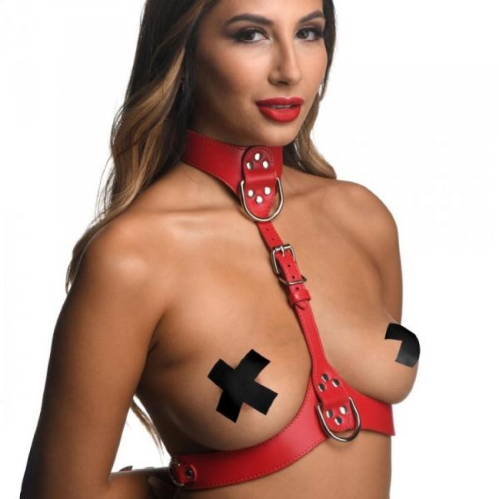 Strict Female Chest Harness M/L - Red