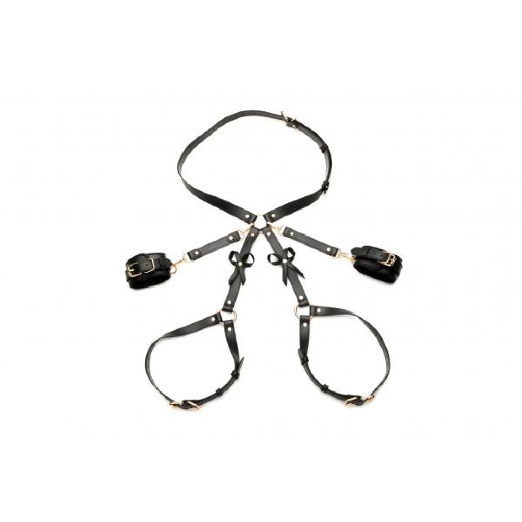 Strict Bondage Harness with Bows - XL/2XL