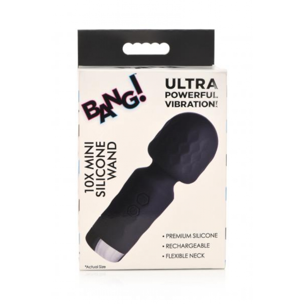 Bang! 10X Mini Silicone Wand - Black