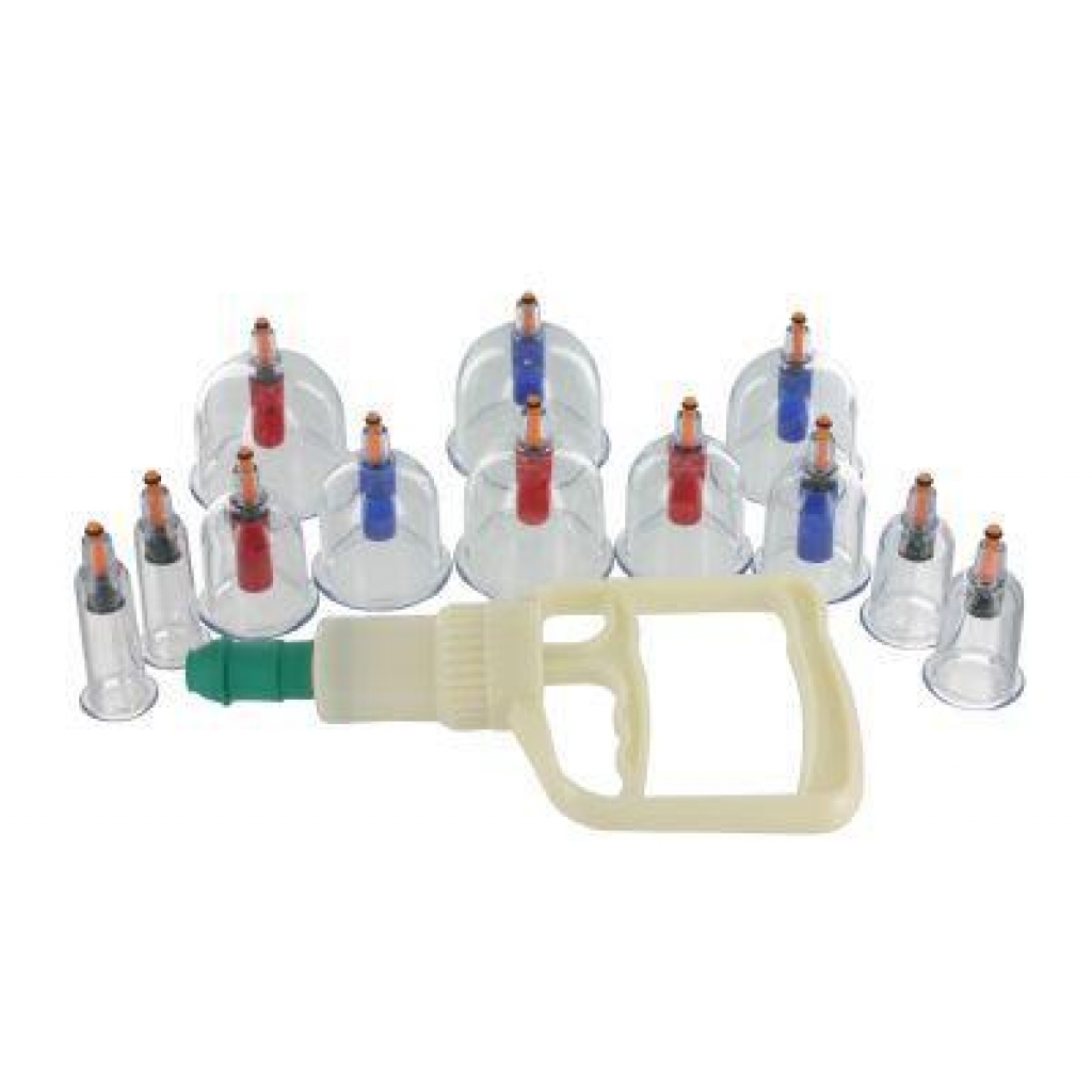 12 Piece Advanced Cupping System - Unique Therapeutic Kit