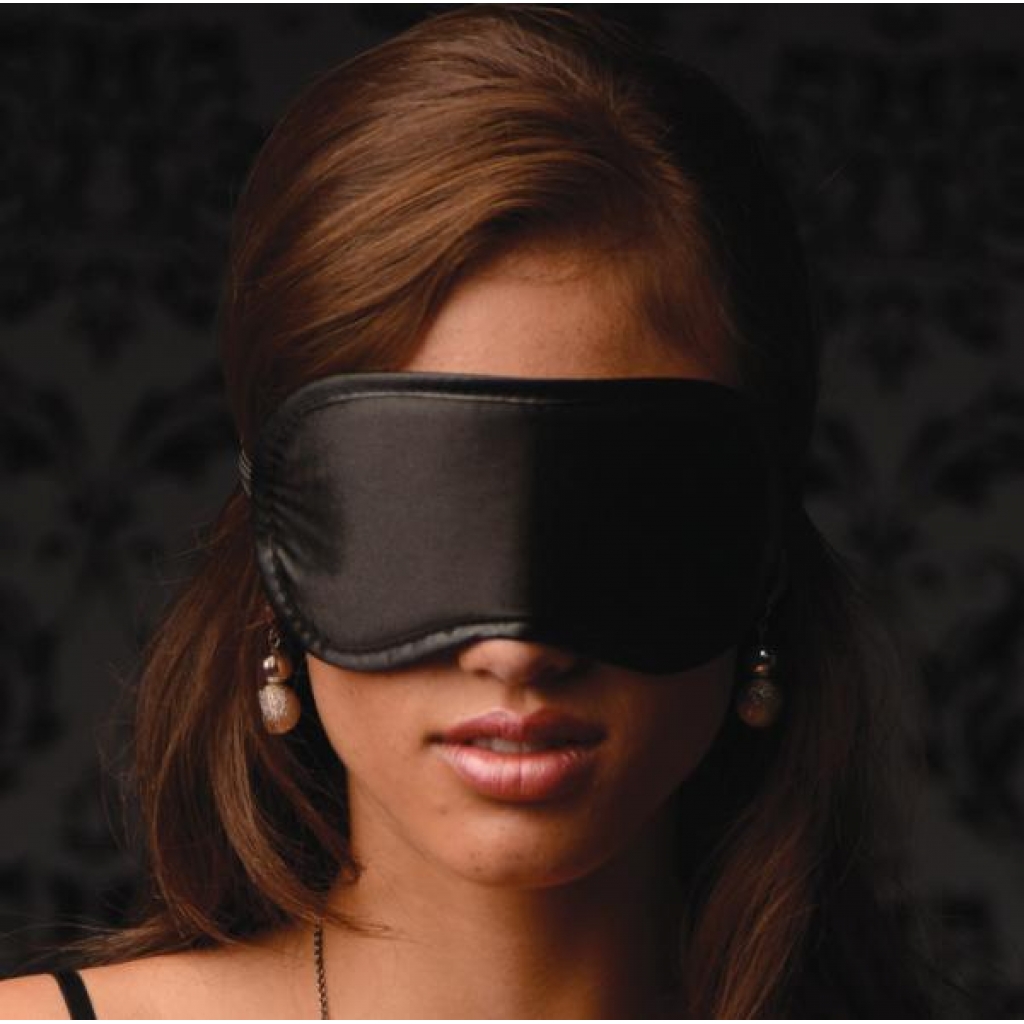 Le Boheme Satin Blindfold - Black