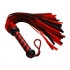 Short Suede Flogger - Black/Red