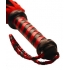 Short Suede Flogger - Black/Red