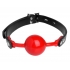 Hush Ball Gag with Adjustable Strap - Red