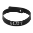 Slut Silicone Collar - Black - O/S