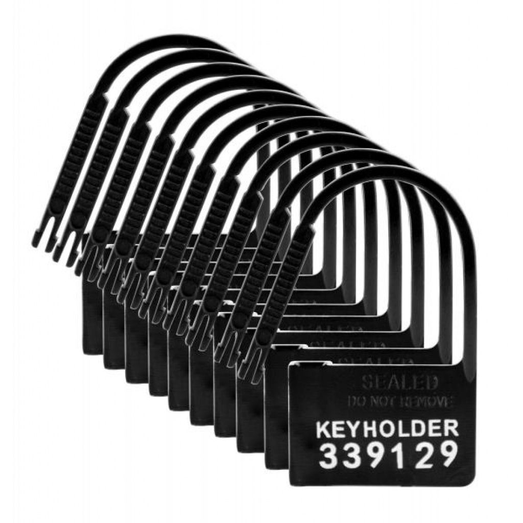 Keyholder 10-Pack Numbered Plastic Chastity Locks