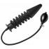 Accordion Inflatable XL Anal Plug - Black