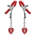 Captivating Heart Padlock Nipple Clamps: Sensual Restraint