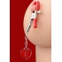 Captivating Heart Padlock Nipple Clamps: Sensual Restraint