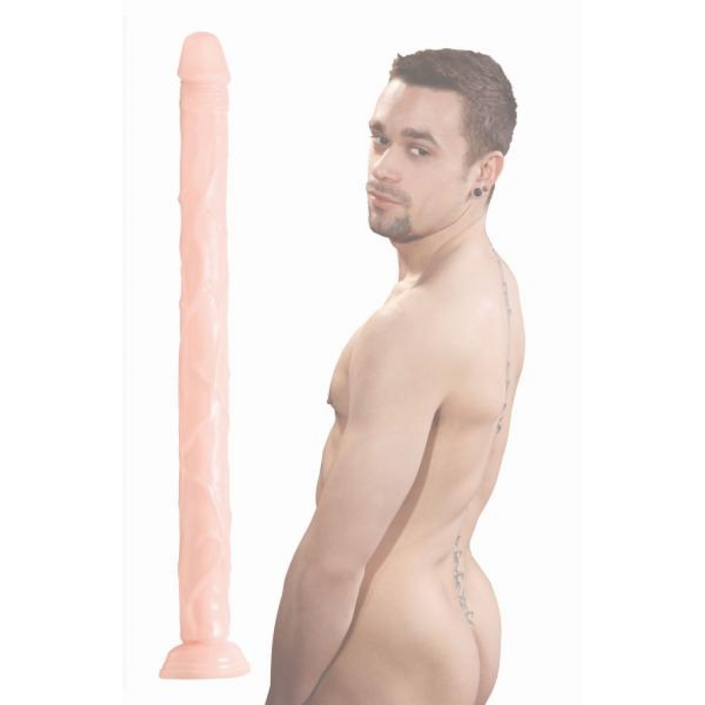 Raging Cockstars Long Dong Leo - 18 Inch Dildo Beige