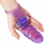 Double Finger Banger Vibrating G-Spot Glove - Purple