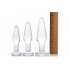 Prism Dosha Glass Anal Plug Kit - 3 Pieces