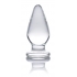 Ember Weighted Tapered Anal Plug - Glass Clear