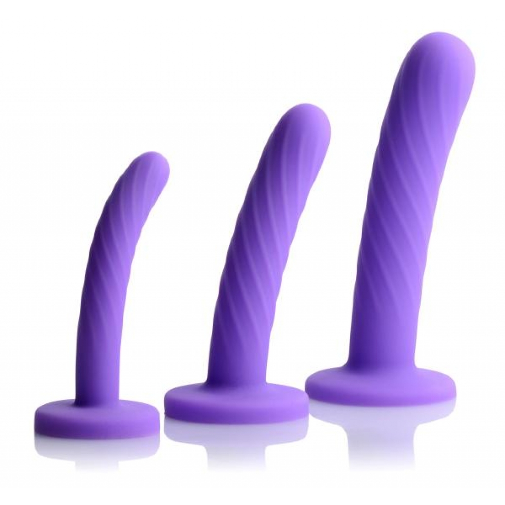 Tri-Play Silicone Dildo 3 Piece Set