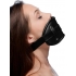 Strict Penis Head Silicone Mouth Gag - Black